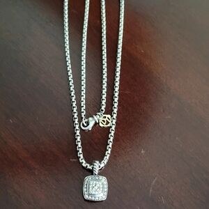 David Yurman Two-Tone Diamond Petit Albion Necklace